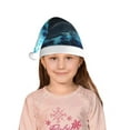 thumbnail image 5 of Yiaed Hawaiian Beach Pirate Moon Print Hat,Santa Claus Hat For Xmas Party, Christmas Hat For Boys Girls Child Infant Holiday Hat, 5 of 6