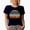 Navy Blue, variant on Always Put Your Best Face Forward, Beauty Themed Merch Gift for Makeup Artist or Lovers, Cosmetologists & Beauticians, Black T-Shirt, Medium