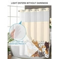 thumbnail image 4 of No Hook Cloth Fabric Shower Curtain with Snap in Liner, Cartoon Cat Waterproof Shower Curtains Set with See Through Top Window, Modern Simple Funny Cute Animals Art Bath Curtains Shower 72"x78", 4 of 6