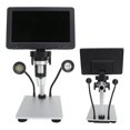 thumbnail image 4 of Microscopio digital DM9 Pantalla de 7 pulgadas 8 luces LED Brillo ajustable 1200X HD USB Video Microscopio, 4 of 8