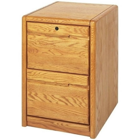 Bowery Hill 2 Drawer File Cabinet In Medium Oak Walmart Com