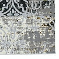 thumbnail image 4 of Elixir Cannon Rug Grey 5x7.6 Transitional Vintage Style Polyester Flat Pile, 4 of 5