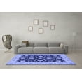 thumbnail image 3 of Ahgly Company Machine Washable Indoor Round Persian Blue Traditional Area Rugs, 3' Round, 3 of 4