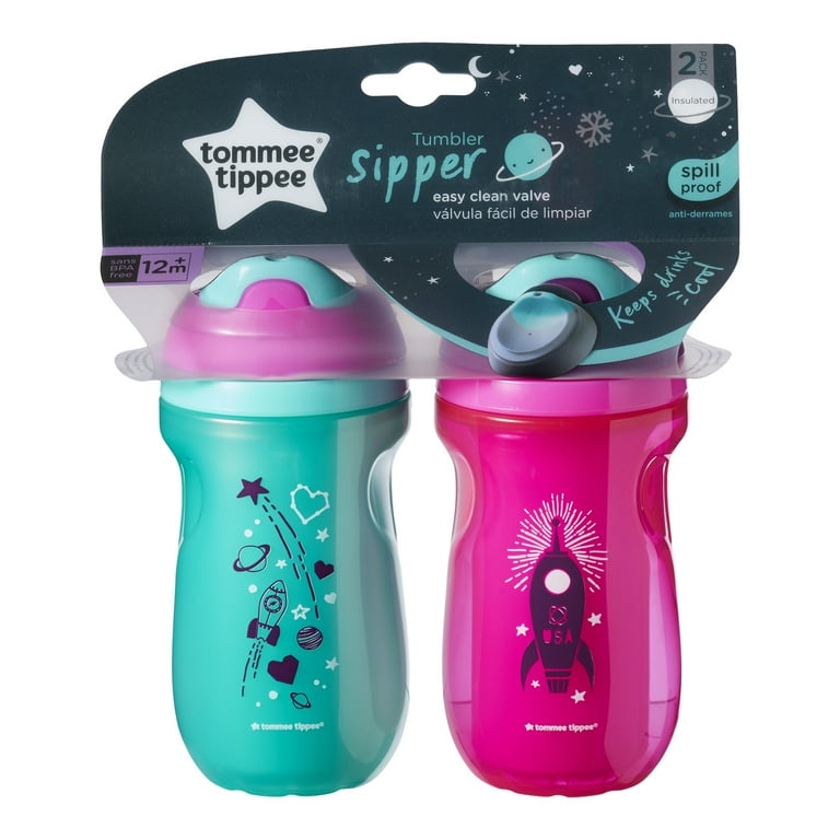 Tommee Tippee Insulated Spill proof Toddler Straw & Valve Sippy