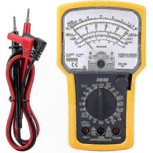 Analog Multimeter for AC Voltage, Resistance, Capacitive Current Testing, High Accuracy Pointer Display