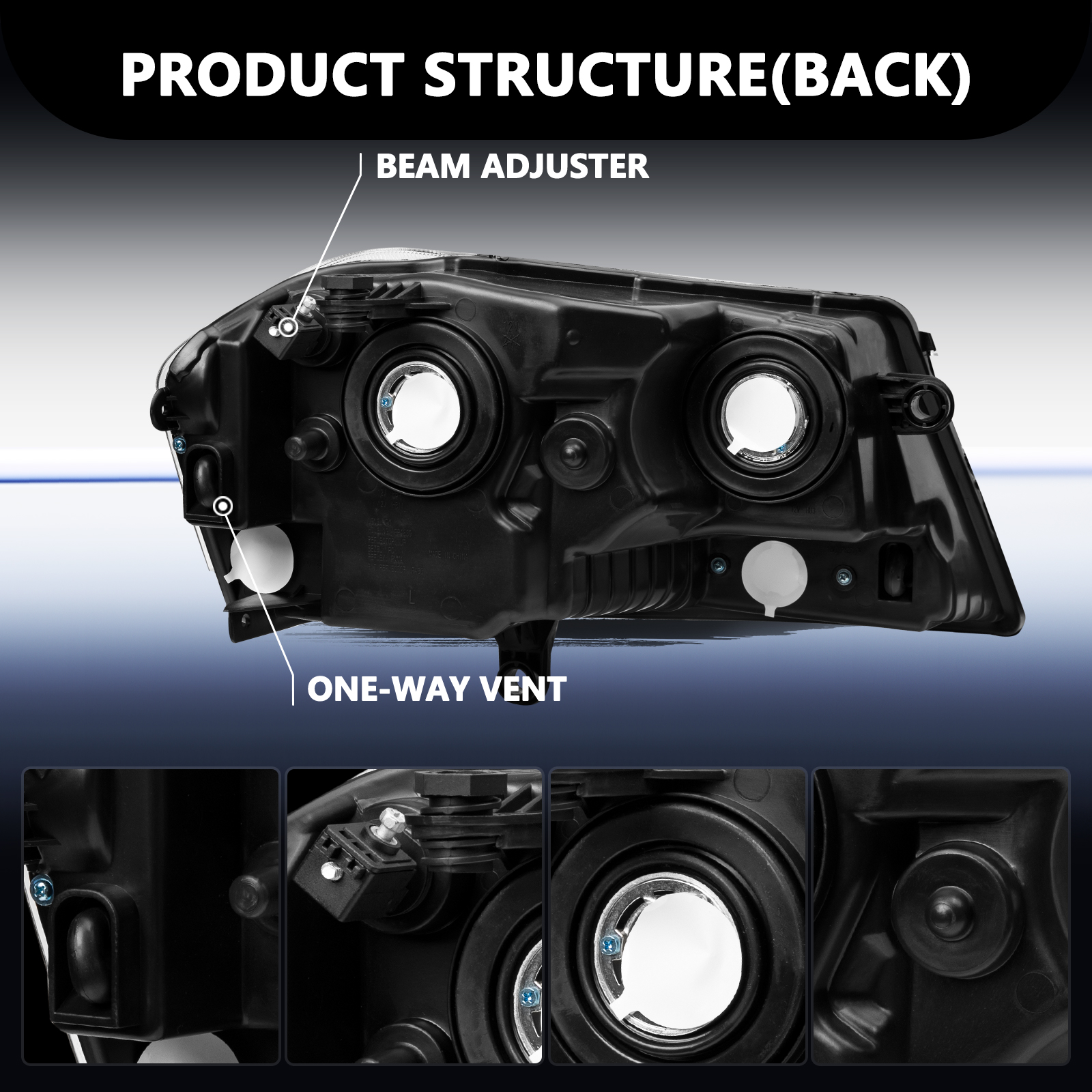 For 2008-2014 Dodge Avenger Se/Sxt Headlamp Driver Side Halogen Headlight 08-14