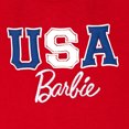 thumbnail image 5 of Barbie Toddler Girls' 2-Piece Sleeveless Tank Top and Shorts Set Red Navy Stripe, 5 of 5