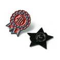 thumbnail image 2 of 4pcs 4 styles Enamel Pins Independence Day Zinc Alloy Brooch for Backpack Clothes Mixed color 28~32.5x20~30x1.3mm 1pc/style Alloy+Enamel, 2 of 7