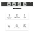 thumbnail image 4 of Graflsoa KKmoon Adjustable 60cm Wall-Mounted Power Track for Kitchen, Aluminum Alloy, 6000W, 25A, Black/Gold/Silver/Gray Options, 4 of 6