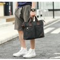 thumbnail image 5 of Bolsos de lona para hombre Bolsos de hombro con honda Monedero Messenger Maletín Vintageblack, 5 of 5