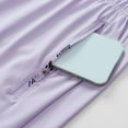 thumbnail image 5 of Bloomae Women's Hiking Cargo Shorts Casual Drawstring Elastic Waist Quick Dry Lightweight Athletic Outdoor Shorts for Workout with Zipper Pockets Purple XXXL, 5 of 9