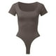 thumbnail image 5 of Body de mujer con cuello cuadrado y canalé - Ropa de yoga sin espalda, material de poliéster, diseño sexy para la playa/vacaciones, tallas S-L (detalles de busto/longitud), 5 of 5