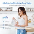 thumbnail image 4 of Waterdrop W90D Alkaline Gravity Water Filter, Replacement for Berkey® BB9-2® Black Filters, Purewell®, ProOne® Waterdrop Gravity Water Filter System, Up to PH 9.2, NSF/ANSI 372 Certified, 2 Pack, 4 of 9