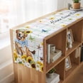 thumbnail image 6 of Table Runners 90 Inches Long Dress Scarves, Sunflowers Dog Farmhouse Coffee/Dining/Kitchen Table Runner for Living Room, Spring Watercolor Floral Stars Colorful Plaid 13x90 Inch, 6 of 9