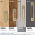 thumbnail image 3 of Amerock Medora 5-1/16 inch (128mm) Center-to-Center Rectangle Golden Champagne Cabinet Pull Backplate, 3 of 6