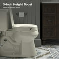 thumbnail image 4 of Kohler 25876-96 Hyten Elevated Quiet-Close Round-Front Toilet Seat - Biscuit, 4 of 7