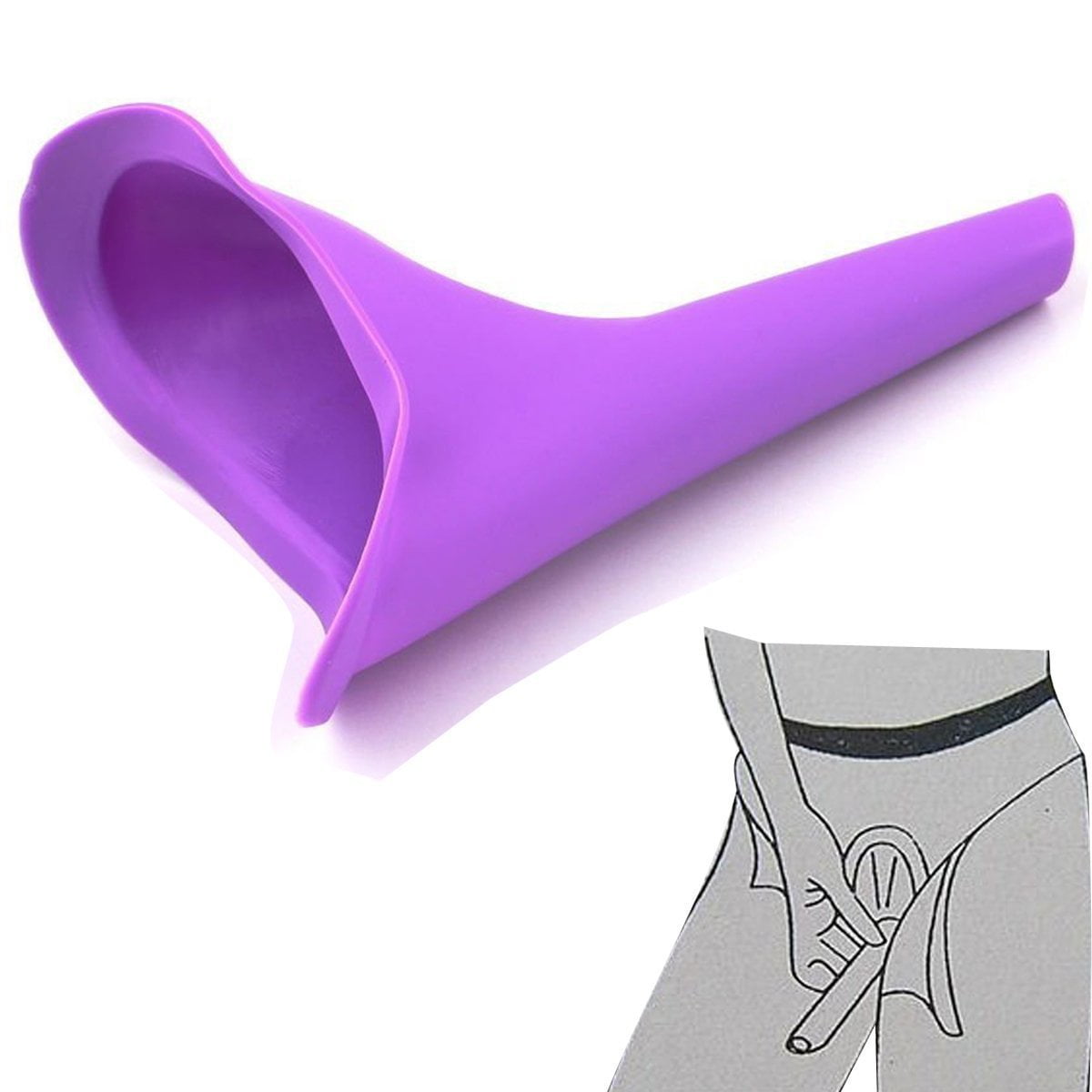 Portable Female Ladies Woman She Urinal Urine Wee Funnel Camping Travel Loo UK 