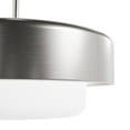 thumbnail image 4 of Hunter - Station 2-light Brushed Nickel, Medium Size Pendant Light, Dimmable, Modern Style, Drum Shaped, for Bedrooms, Dining, Living Rooms - 19272, 4 of 7