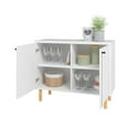 thumbnail image 2 of Iko White Modern Sideboard Double Door Cabinet, 2 of 3