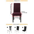 thumbnail image 3 of Dining Chair Covers Solid Color Covers for Chairs Spandex Stretch Chair Covers Universal (Color : Gray-1, Size : 2pcs), 3 of 3