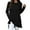 Black, variant on EDFBUYKRS Long Sleeve T Shirts for Women Dressy Casual Tops Knot Tunic Ladies Fall Clothes Blouse Black Tee for Legging S