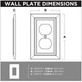 thumbnail image 5 of Franklin Brass W35242-C-Am Classic Architecture Single Duplex Outlet Wall Plate - Matte, 5 of 7