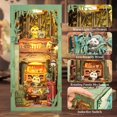 thumbnail image 4 of Kit de casa en miniatura para bricolaje, kits de libros Fsolis, librería Panda Bookshop, 4 of 6