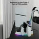 thumbnail image 2 of Base de carga para PS5 Portal y mando PS5/PS5 Edge, con soporte para auriculares, luz RGB y cargador portátil para la consola PS5 Portal, 2 of 9
