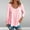 Pink, variant on AXXD Black Basic Summer Shirts for Women 2024 Trendy Round-Neck Long Sleeve Casual T-shirt Top Solid Blouse