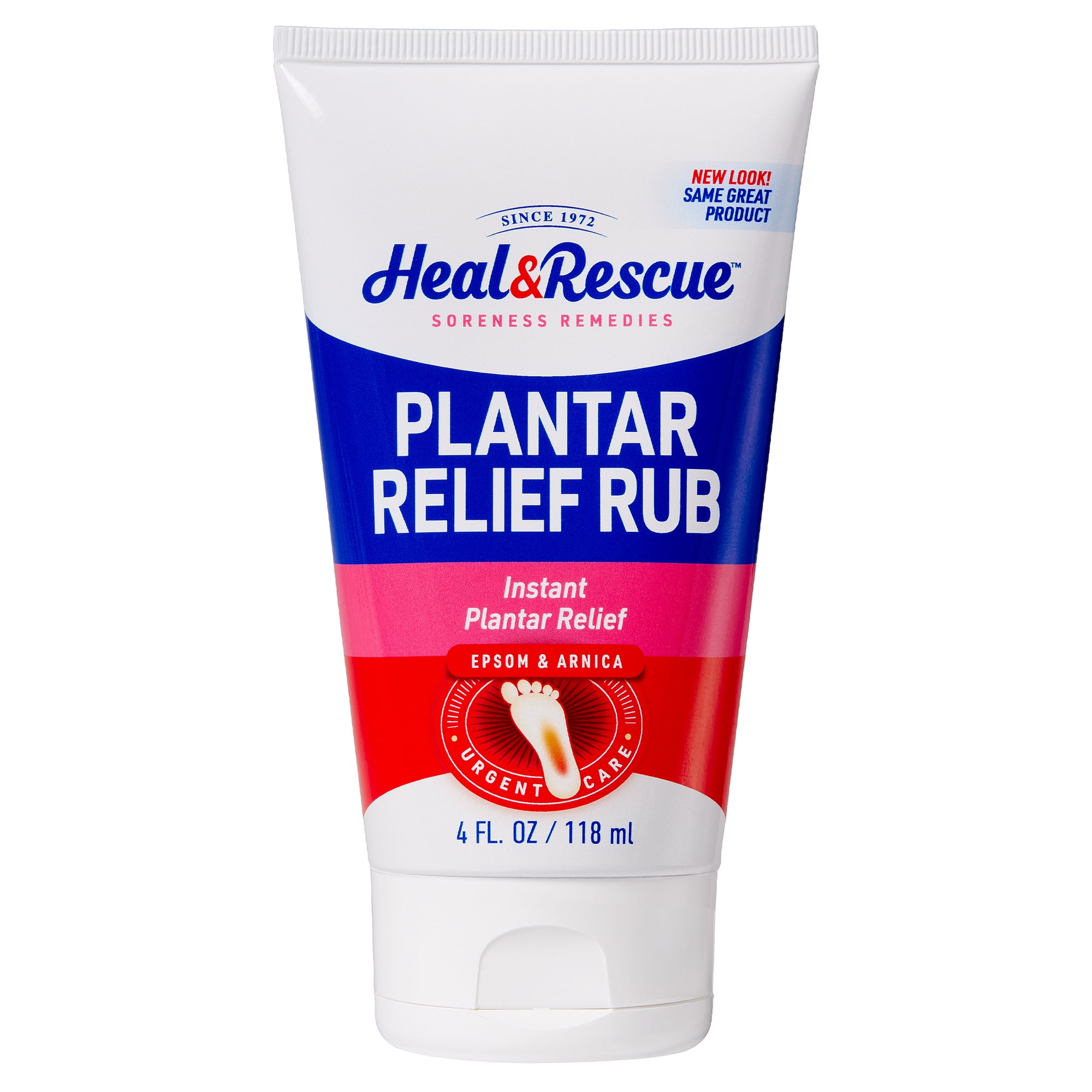 Heal & Rescue Plantar Fasciitis Relief Rub with Epsom and Arnica, 4 Fl oz