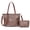 Soil, variant on Women’s 2-in-1 PU Leather Tote Bag with Tassel and Pouch, Vintage Shoulder Handbag, Large Capacity Camel