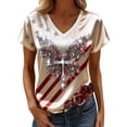 thumbnail image 2 of Women’s Short Sleeve Shirts Summer 2026 Trendy Tops Business Casual Blouses for Office, 2 of 4