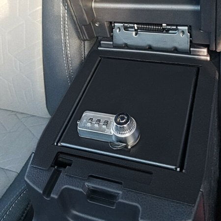Kojem Center Console Gun Safe Storage Box Lock Console Safe Vault Compatible with 2016-2021 Toyota Tacoma Replacement for 00016-35986 17 18 19 20