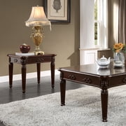 ACME Chateau De Ville Square End Table in Espresso