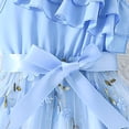 thumbnail image 6 of Coerni Girls One Shoulder Flower Girl Dress Kids Toddler Lace Tulle Tutu Long Dress Princess Dresses Sequin Tulle Ball Gown, 6 of 6