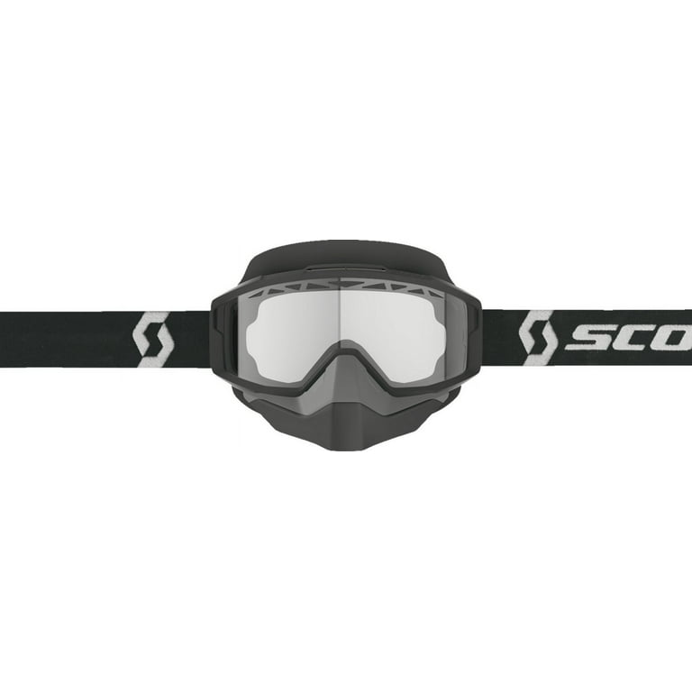 Scott Split OTG Snow Cross Goggles Black/White w/Clear Lens
