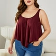 thumbnail image 7 of Ebukurty Plus Size U-neck Tank Tops for Women Casual Sleeveless Tunic Loose Oversize Shirt, 7 of 7