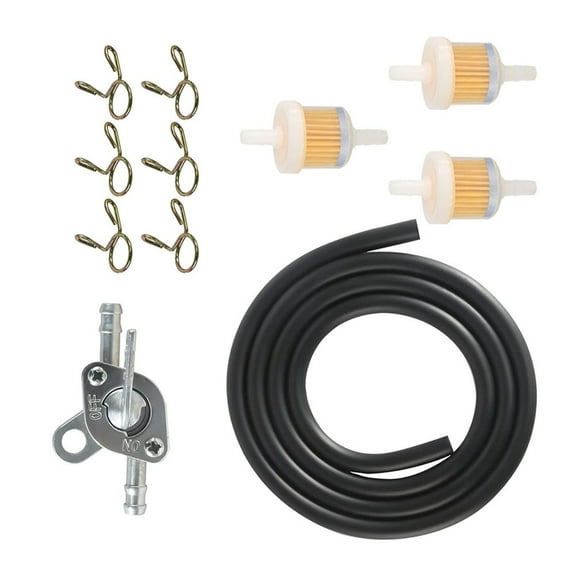 Hose Kit, Fuel Filter Including Petrol Filter 1 m Petrol Hose 6 Hose Clamps