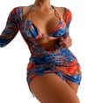 thumbnail image 1 of Bikini Mujer Traje de Baño Traje de Baño de Talla Grande Para Mujer, Conjunto de Bikini Sexy de Tres Piezas Para Playa, Piscina, Deportes Acuáticos Tropicales de Verano, 1 of 5