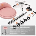 thumbnail image 2 of Taburetes Gjratorios KKTONER Rosa con Respaldo Bajo para Trabajo en Hogar, Salón, SPA y Masaje, 2 of 8