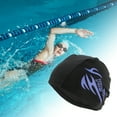 thumbnail image 2 of Gorro de natación de patrón de llama de nailon único 1 Pc Negro Azul, 2 of 5