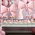 thumbnail image 2 of NOGIS 4 Pcs 39 Inch Jumbo Pink Bow Balloons Giant Bow Balloons Large Coquette Decorations Backdrop for Women Birthday Baby Shower Bridal Engagement Wedding Decor Party Supplies, 2 of 7
