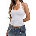 thumbnail image 6 of IMENGL Women's Slim-Fit Camisole Casual Backless Tie Neck Double Lined Basic Summer Outfits 2026 Sleeveless Soft Tank Top for Womens,M-XXL, 6 of 7
