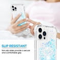 thumbnail image 6 of for iPhone 14 Pro Max Case Glitter, Shockproof Clear TPU iPhone 14 Pro Max Case with 2 Screen Protectors, Bling Light Blue Glitters iPhone 14 Pro Max Case for Women, 6 of 12