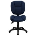 thumbnail image 6 of Flash Furniture Mid-Back Navy Blue Fabric Multifunction Swivel Ergonomic Task Office Chair with Pillow Top Cushioning, 6 of 6