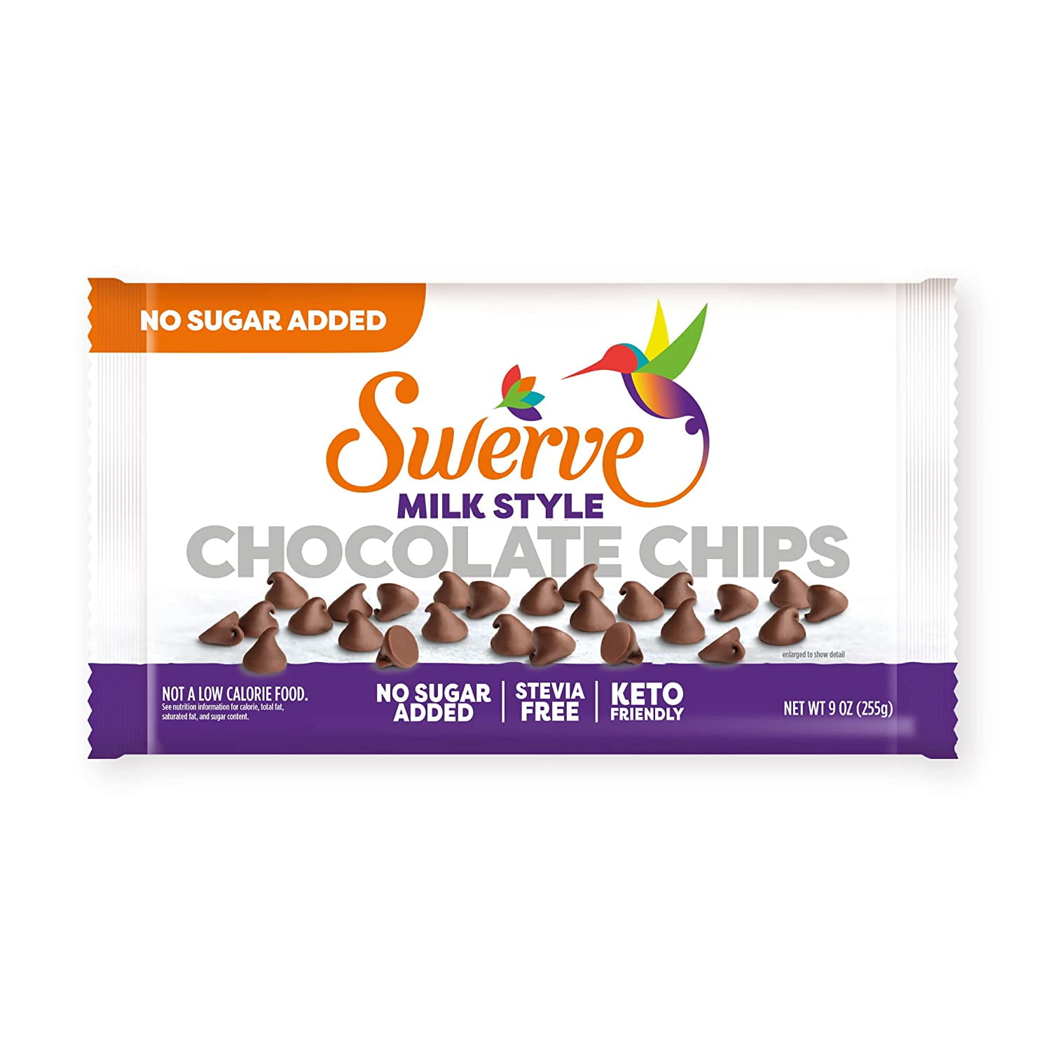 Swerve Keto Friendly Chocolate Chips 9 oz. Flavor Milk Style