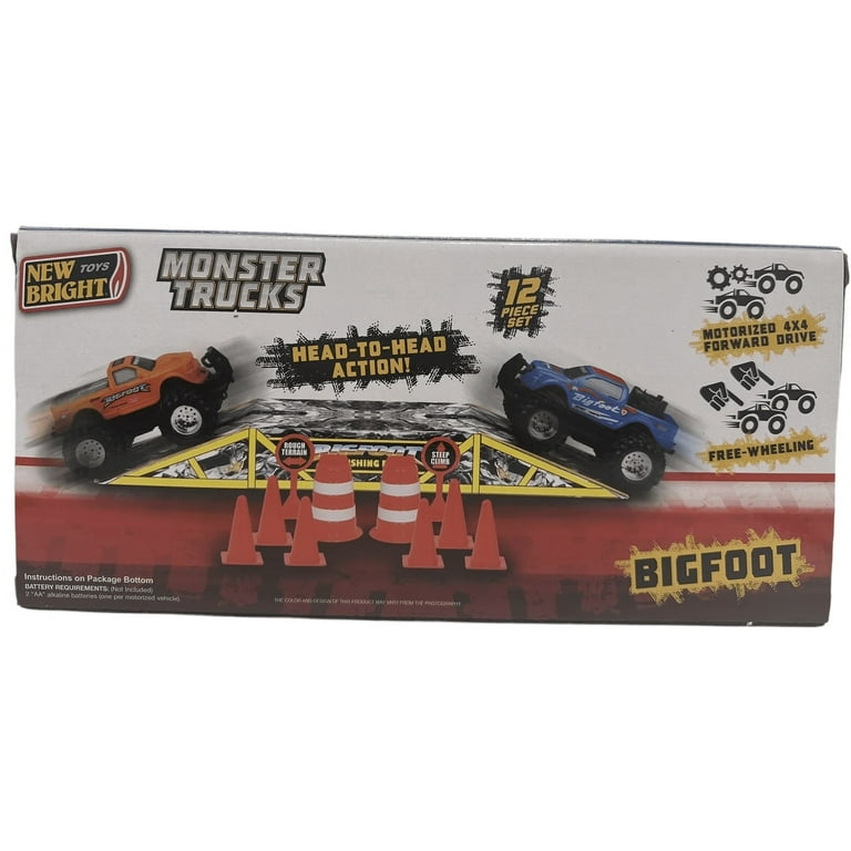 New Bright Wheels Bigfoot Monster Trucks Set (2 Motorized