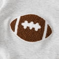 thumbnail image 6 of yboeqw Baby Boy Outfits Set Clothes Newborn Boy Clothing Toddler Infant Boy Fall Long Sleeve T Shirt and Trousers Outfits Set 0-3 Years Light Gray,Size 12-18 Months, 6 of 9