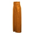 thumbnail image 5 of DHFJKG High Waist Wide Leg Pants For Women Fashion Trousers Metallic Glossy Night Out Comfortable Belted Versatile Trousers, 5 of 7