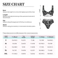 thumbnail image 6 of Wukai Daisies Flowers Women's Bikini Set Two Piece,wimsuit High Waisted V Neck Twist Front Adjustable Spaghetti Straps Bathing Suit-XX-Large, 6 of 7